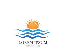 Sun  Logo and icon  Template design