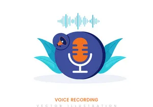 Voice recording illustration