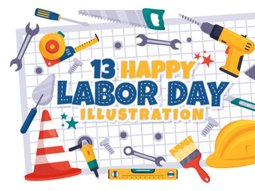 13 Happy Labor Day Vector Illustration preview picture