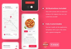 Pizza Delivery App Design