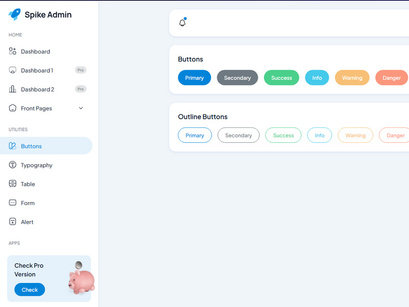 Spike Free React Tailwind Admin Template