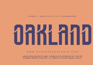 Olympia - Modern Display Font
