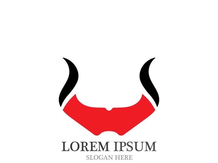 Bull horn logo and symbols template icons app