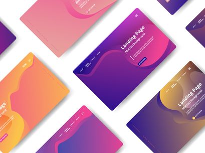 Asbtract background Landing page template vol 4