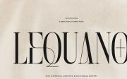Lequano | New Display Serif