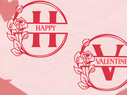 Lovely Valentine Monogram