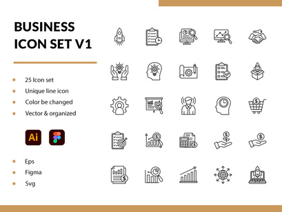 Business Icon Set V1