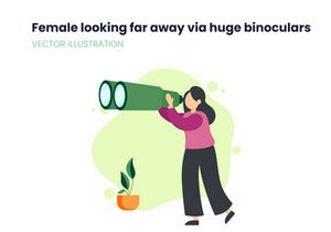 Business woman searching for information