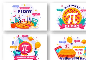 12 National Pi Day Illustration