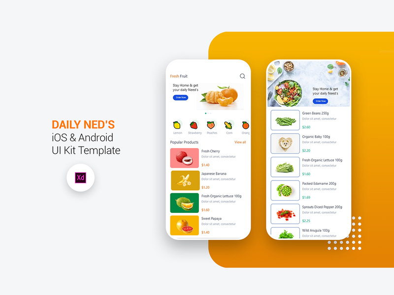 Fresh Fruit-Mobile App UI Kit
