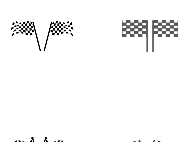 Race flag logo