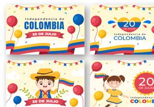 13 De Julio Colombia Illustration