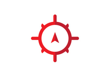 Compass Logo icon illustration design preview picture