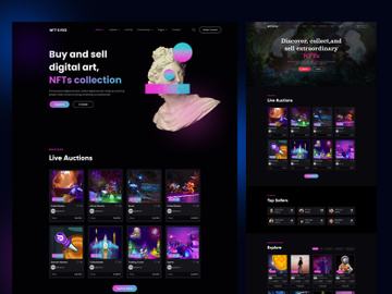 NFT’SFeo - Marketplace Website Template preview picture