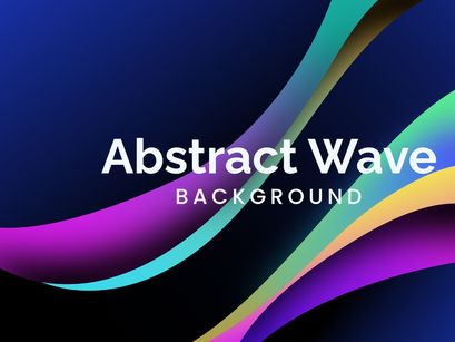 Colorful Gradient Background Wave