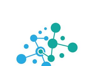 Neuron logo icon design template flat vector