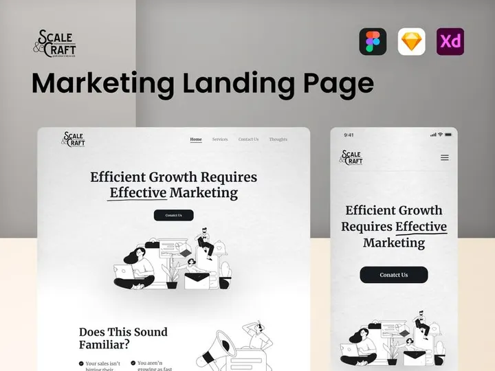Scale&Craft - Marketing Landing Page preview picture