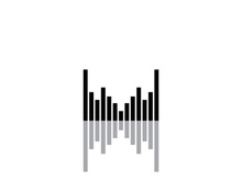 Equalizer Sound waves vector illustration design template
