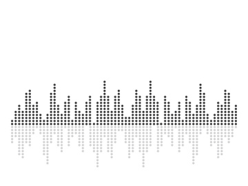 Sound waves vector illustration preview picture