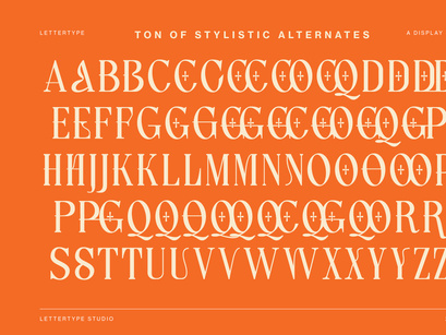 Lettertype a Stunning Display Serif