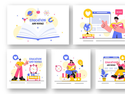 15 Education and Books Illustration