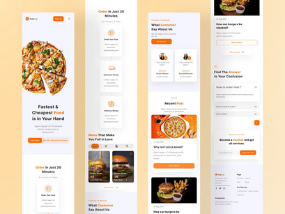 Fudiess - Food Delivery Landing Page