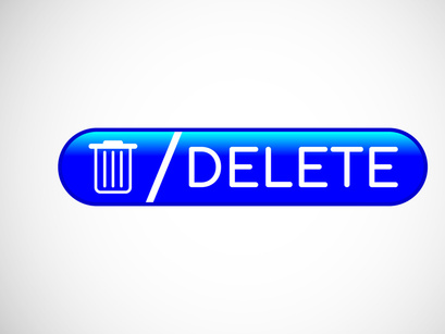 7 Pages Delete button trash can, bin symbol. Delete web icon vector illustration