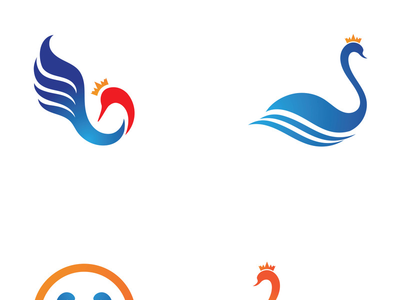 Swan logo Premium and symbol Vector