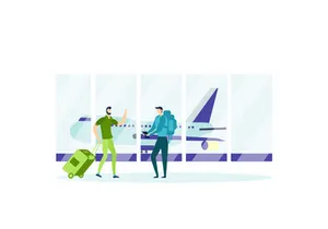 People Travelling flat design concept