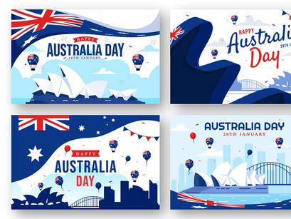 15 Happy Australia Day Illustration