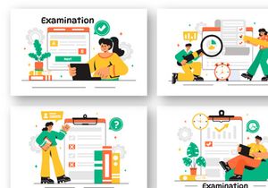 10 Educational Exam Illustration
