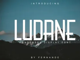 Ludane Condensed Font preview picture