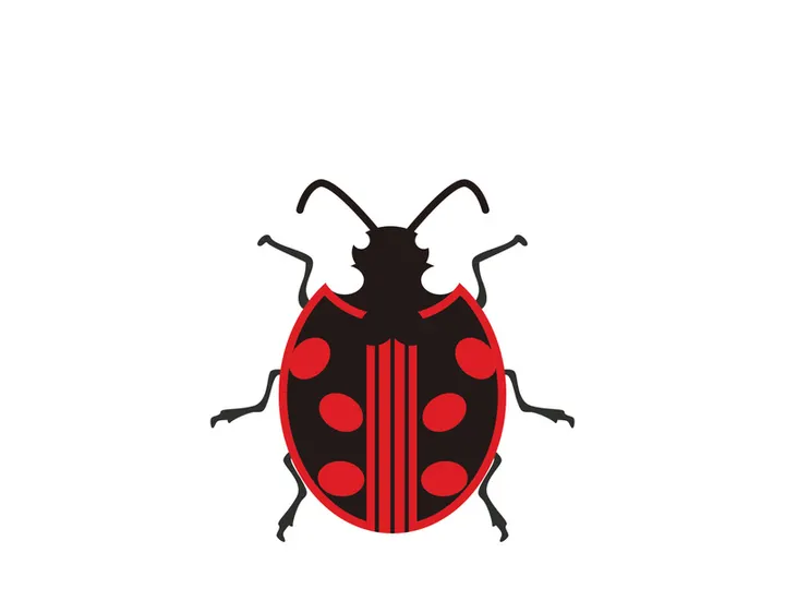 ladybird animal  vector logo symbol icon