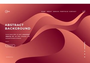 Vibrant Red Abstract Background Wave