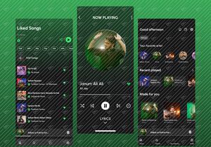 Spotify UI - Music App Interface Design Template