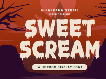 Sweet Scream - Display Font preview picture