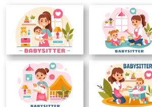 9 Babysitter Services Illustration