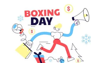6 Boxing Day Vector Illustration