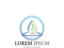 Water drop Logo Template vector