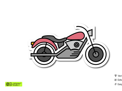 Premium Vector, Motorcycle