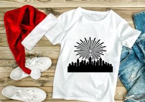 Cityscape Fireworks Celebration Urban