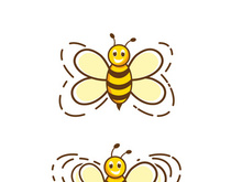 Bee icon design illustration