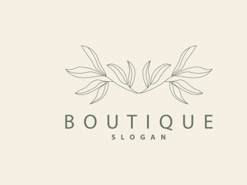 Leaf Line Logo, Beautiful Hand Drawn Design preview picture