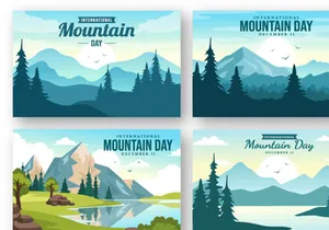 15 International Mountain Day Illustration