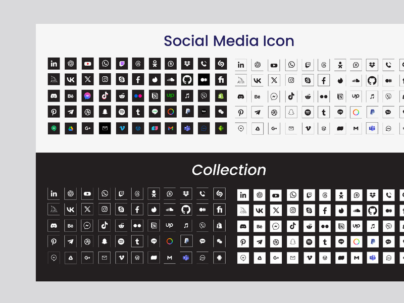 Social Media Icons Set