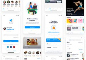 Edulake - Online Course UI Kit for Sketch