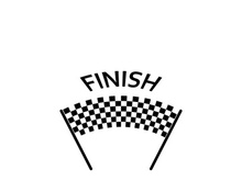 Race flag logo