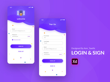 Login & Sign up Page preview picture