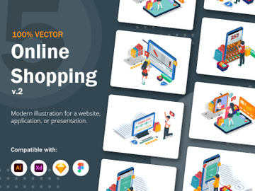 Online Shopping Illustration v2 preview picture
