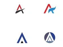 Abstract logo initial letter A element.